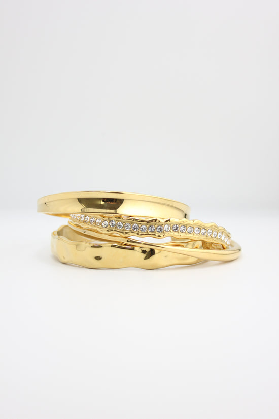 Mix & Match Gold Cuff Bracelets