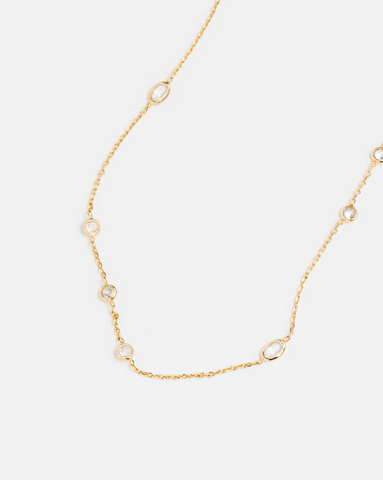 CZ Dainty Chain Set