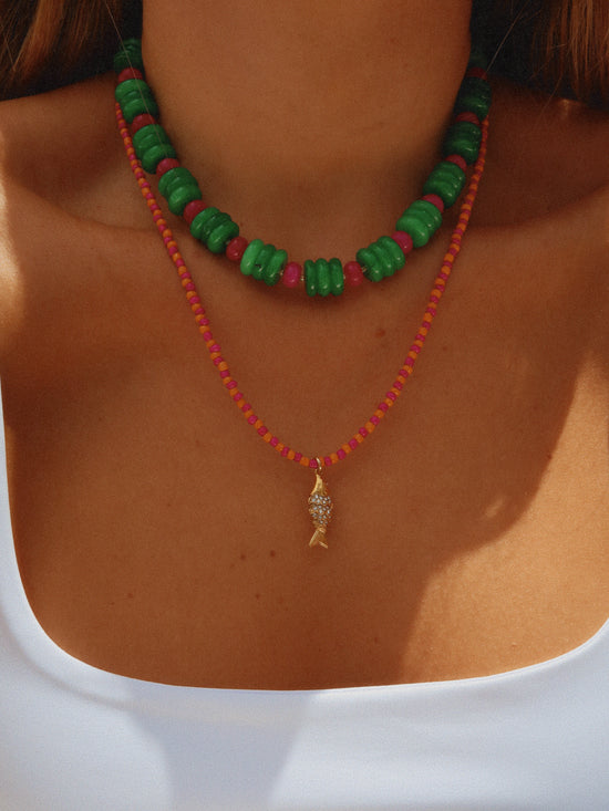 Coral Reef Koi Necklace