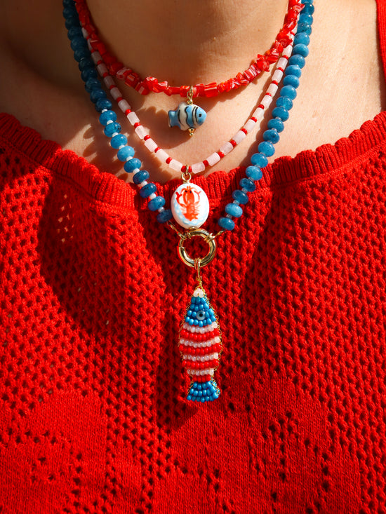 The Red Reef Fish Necklace