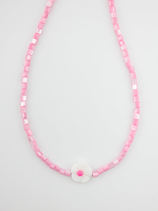 Pink Pearl Bloom Necklace