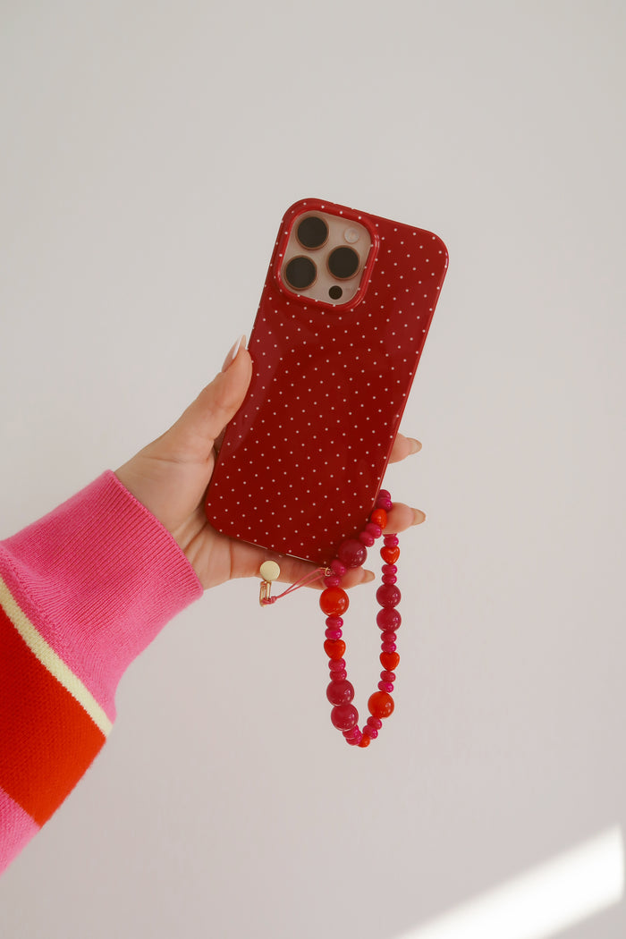 Amor Beaded Phone Charm