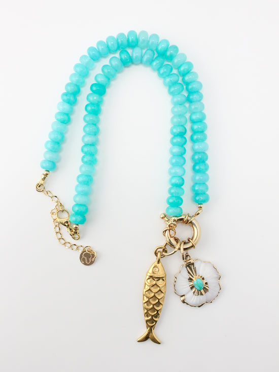 Azure Marina Charm Necklace