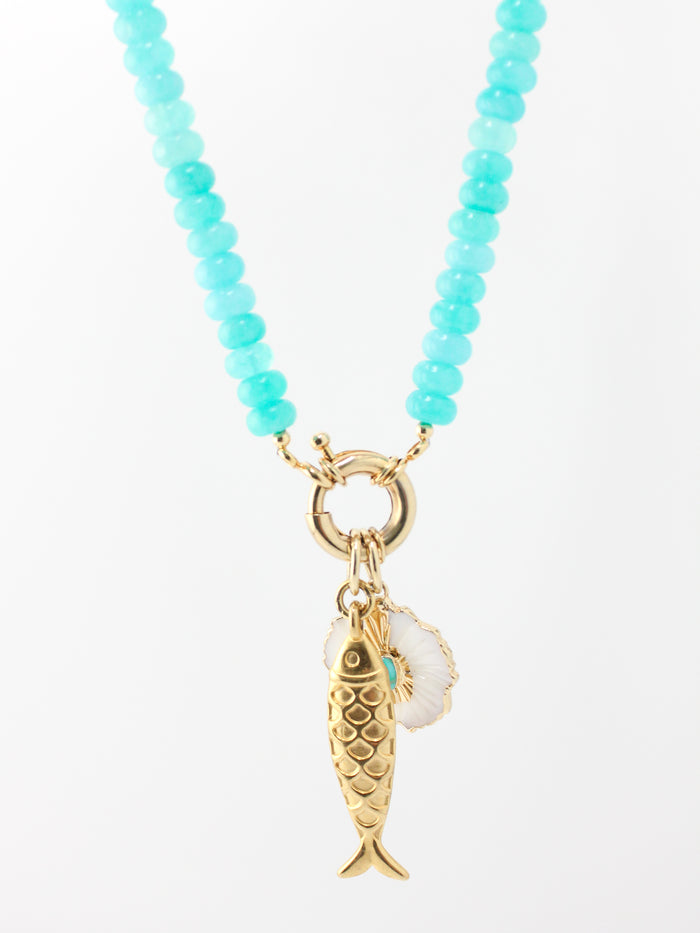 Azure Marina Charm Necklace