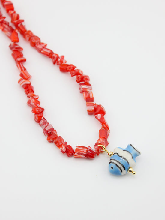 The Red Reef Fish Necklace