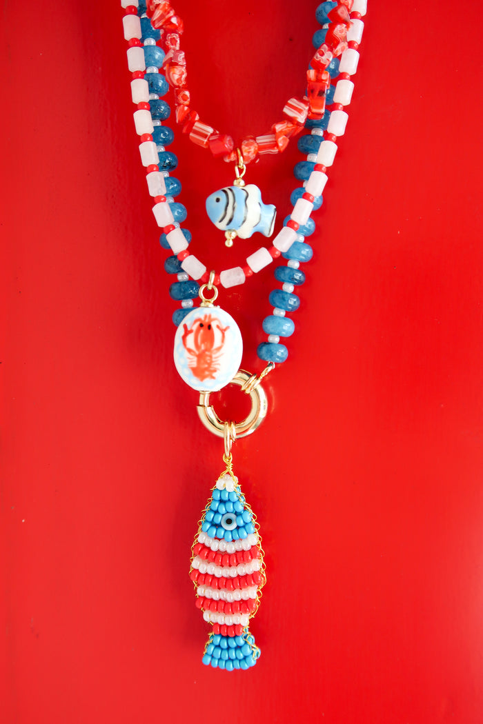 The Red Reef Fish Necklace