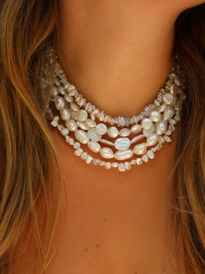 Moonlit Pearl Necklace