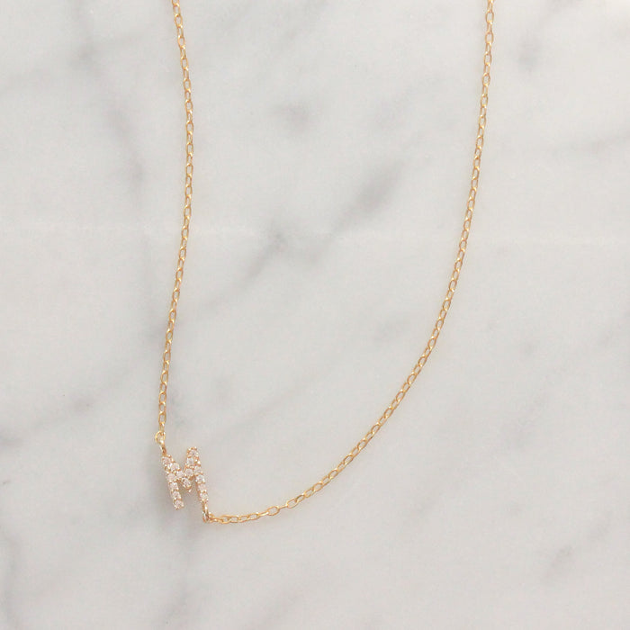 Mini Delicate Chain Initial Bracelet