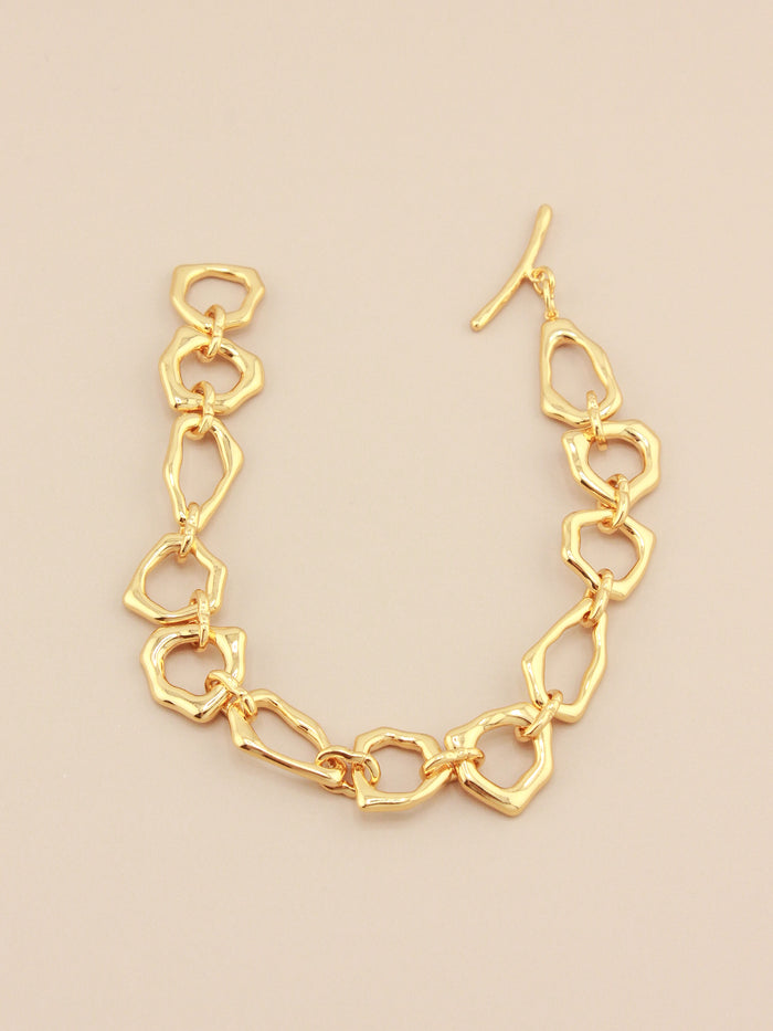 Gold Abstract Bracelet