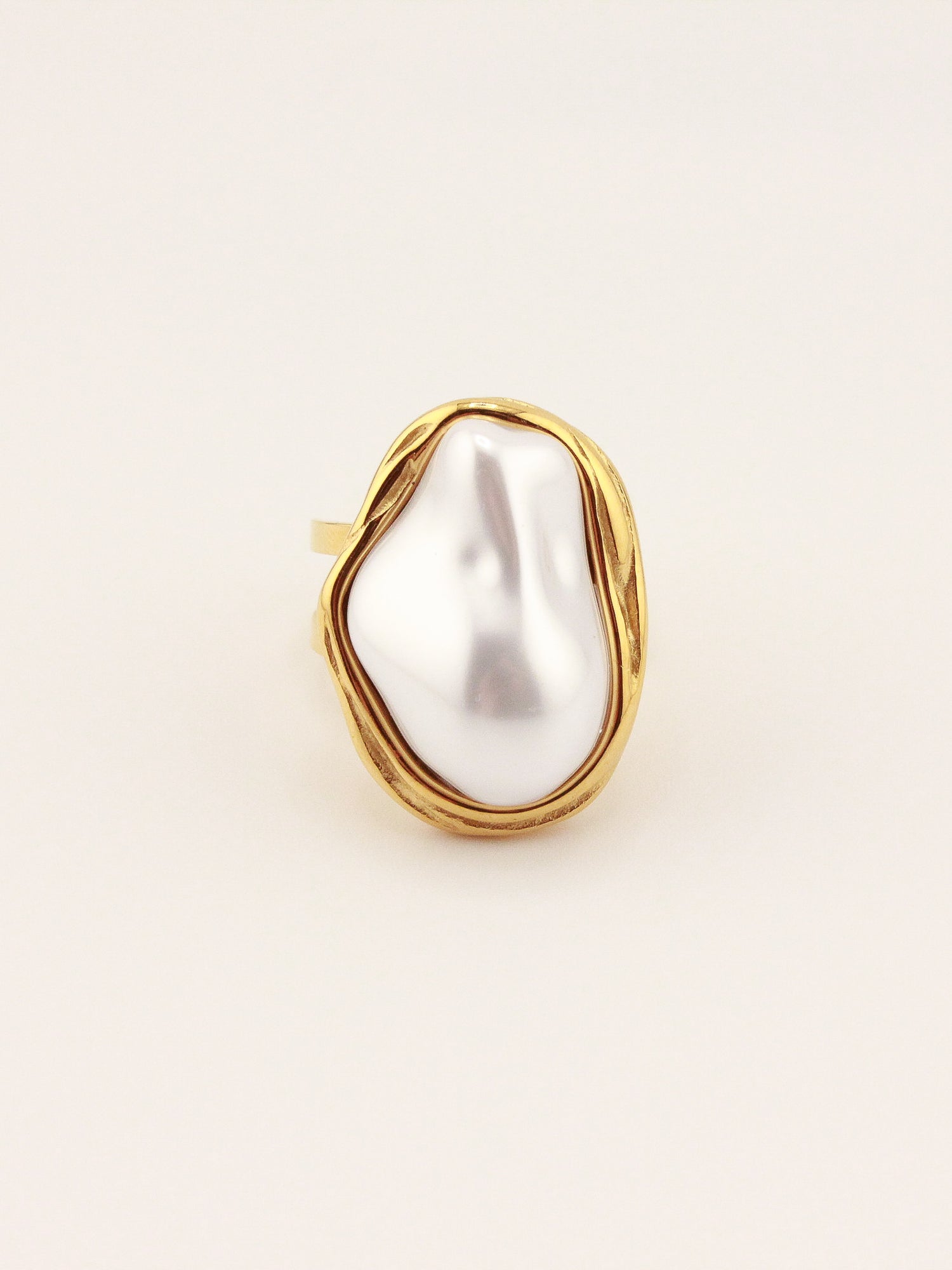 Abstract Nacre Rings Handmade Jewelry Cara O Sello Brand