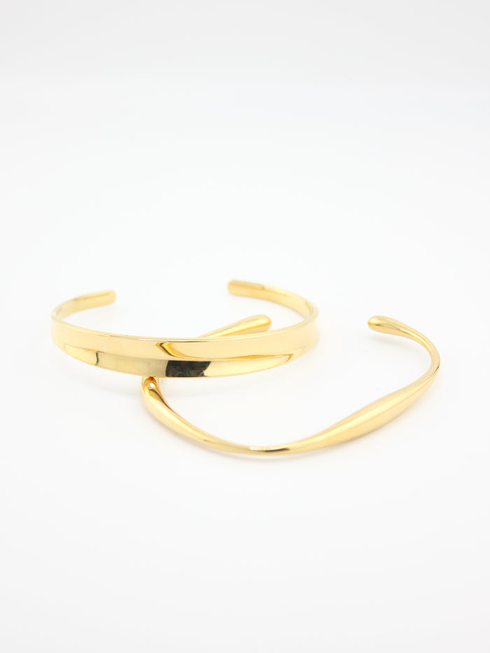 Mix & Match Gold Cuff Bracelets