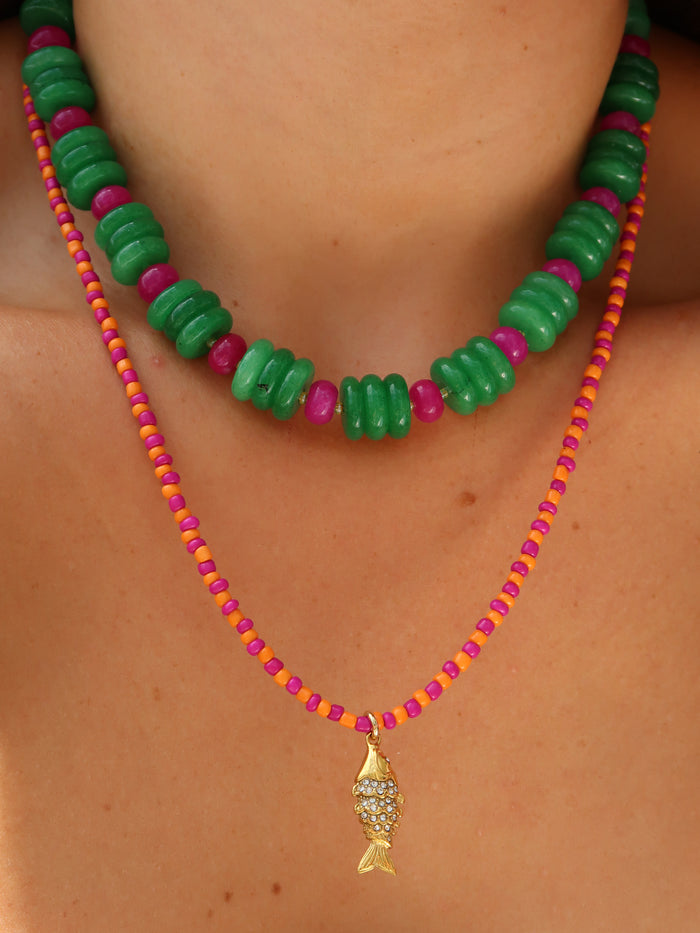 Coral Reef Koi Necklace