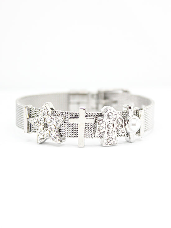 Holy Silver Charm Bracelet