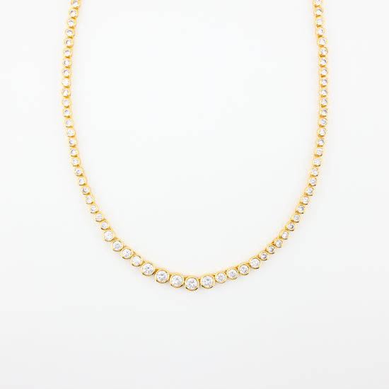 Bezel Tennis Necklace