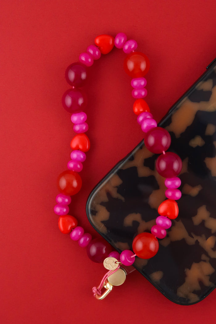 Amor Beaded Phone Charm