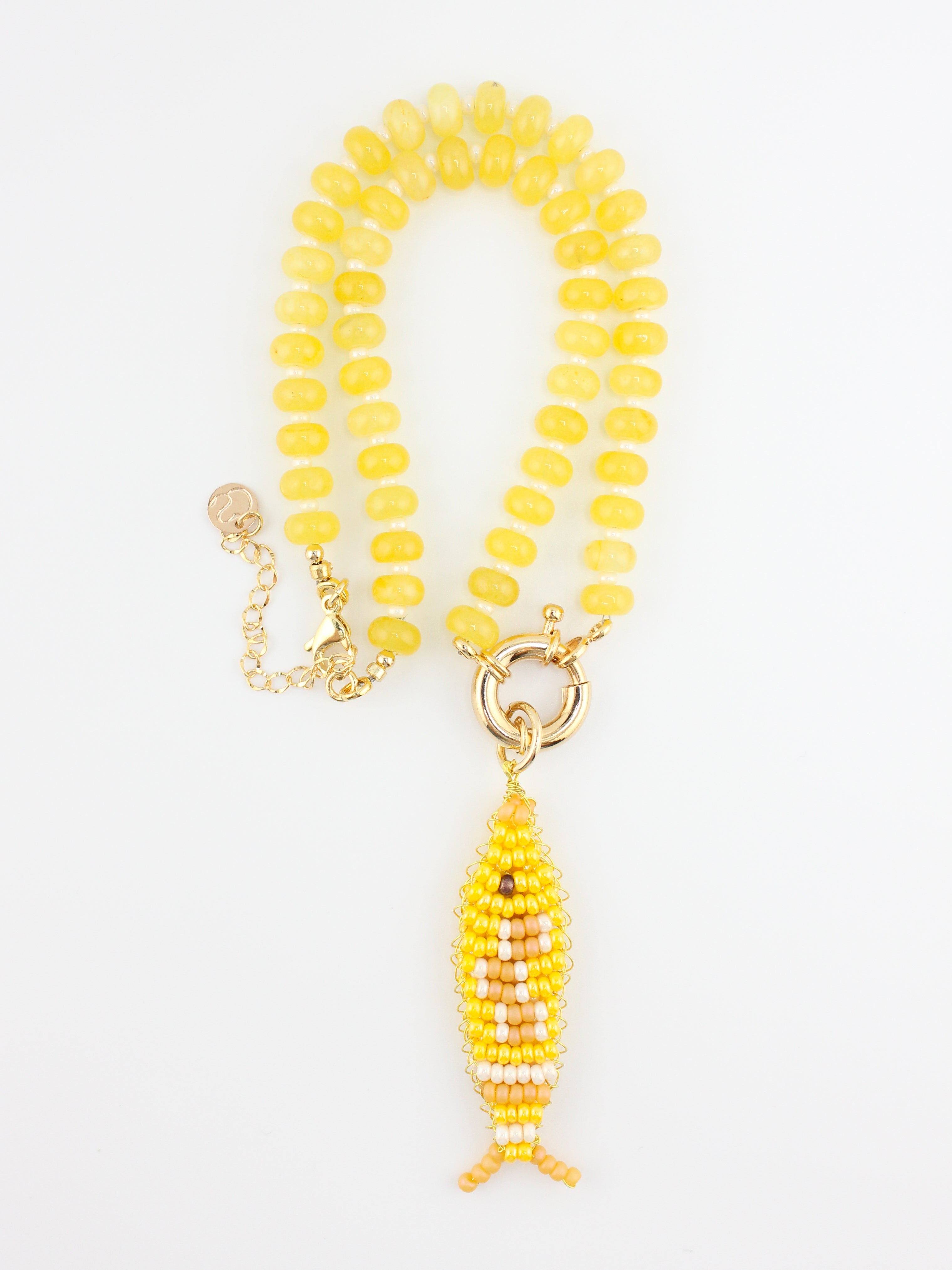 Pez del Sol Necklace | Handmade Jewelry | Cara O Sello Brand