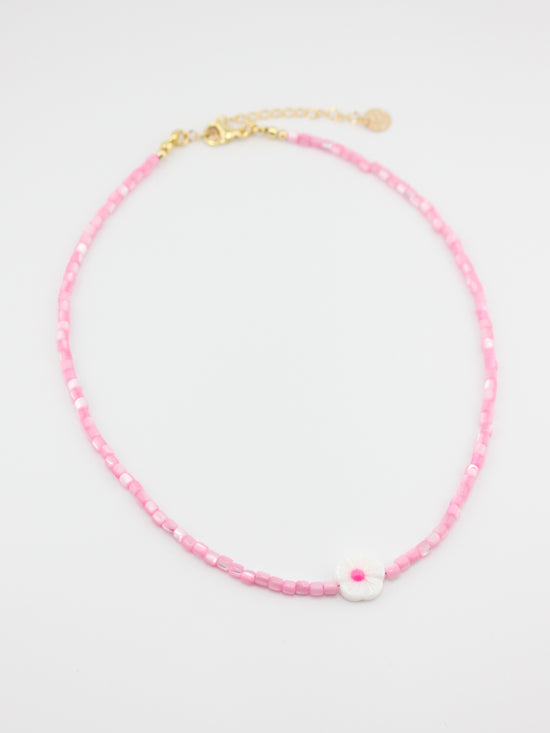 Pink Pearl Bloom Necklace