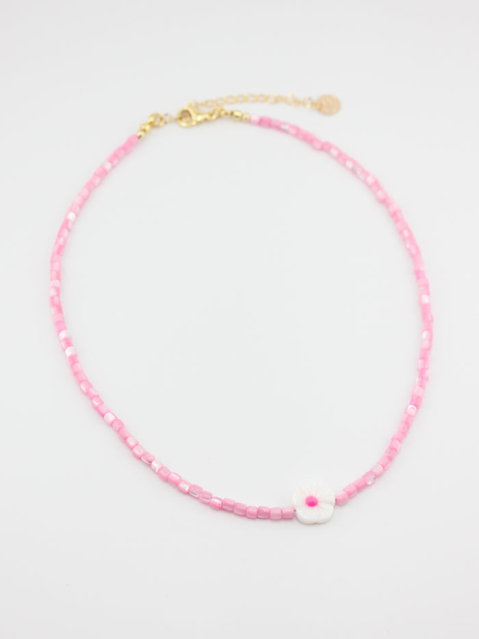 Pink Pearl Bloom Necklace