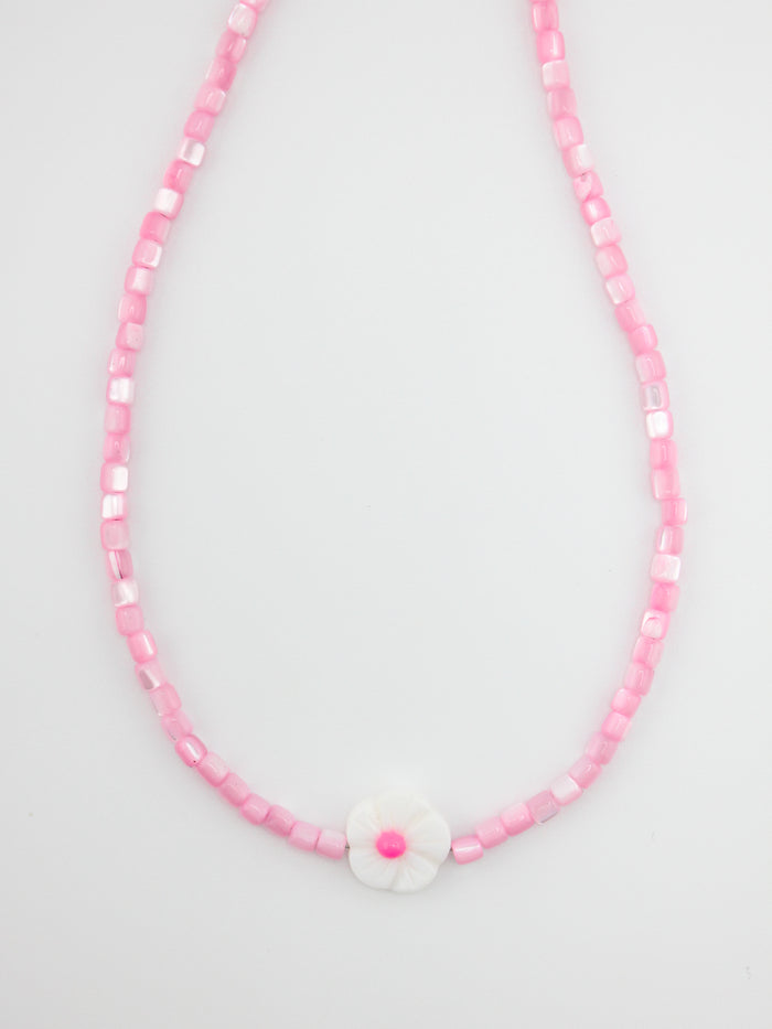 Pink Pearl Bloom Necklace