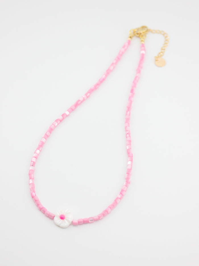 Pink Pearl Bloom Necklace