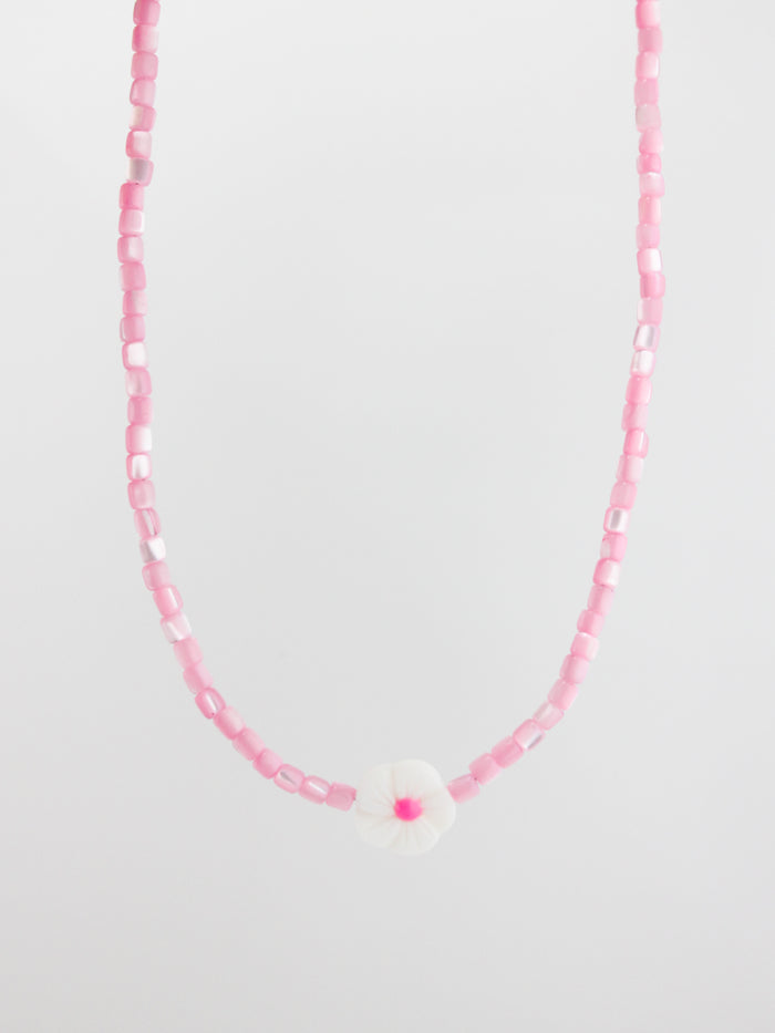 Pink Pearl Bloom Necklace