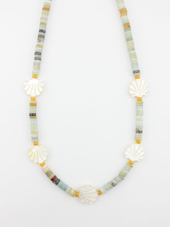 Seafoam Shell Necklace