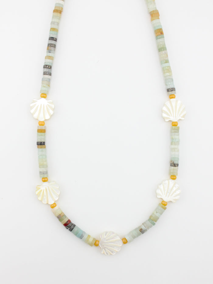 Seafoam Shell Necklace