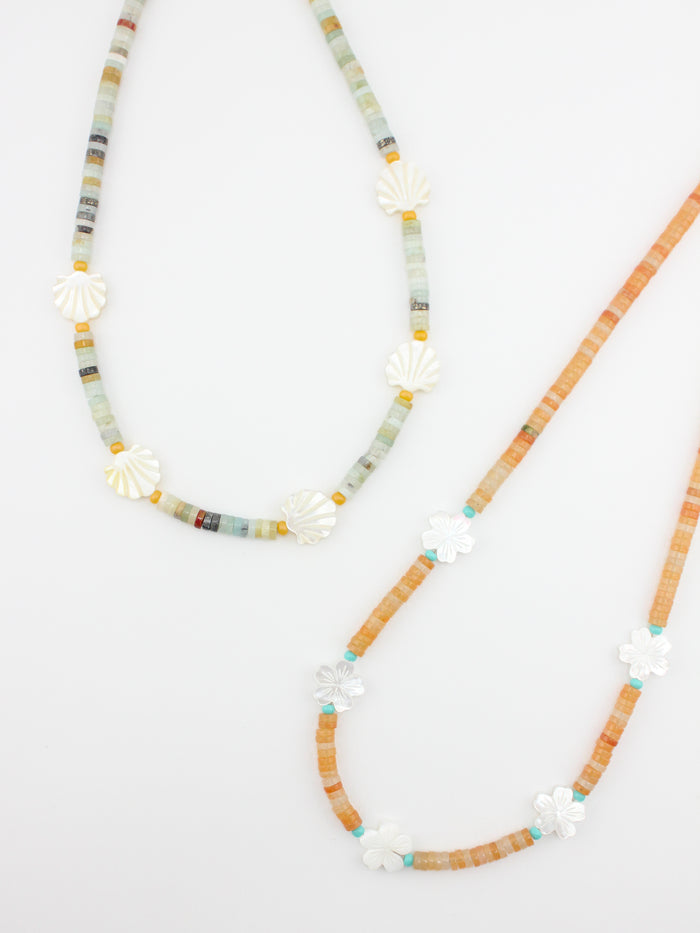Seafoam Shell Necklace