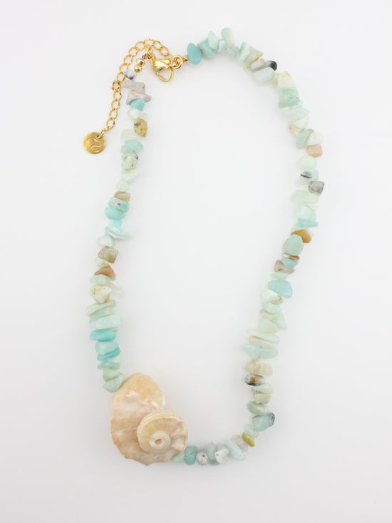 Shell Amazonite Necklace