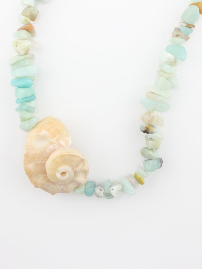Shell Amazonite Necklace