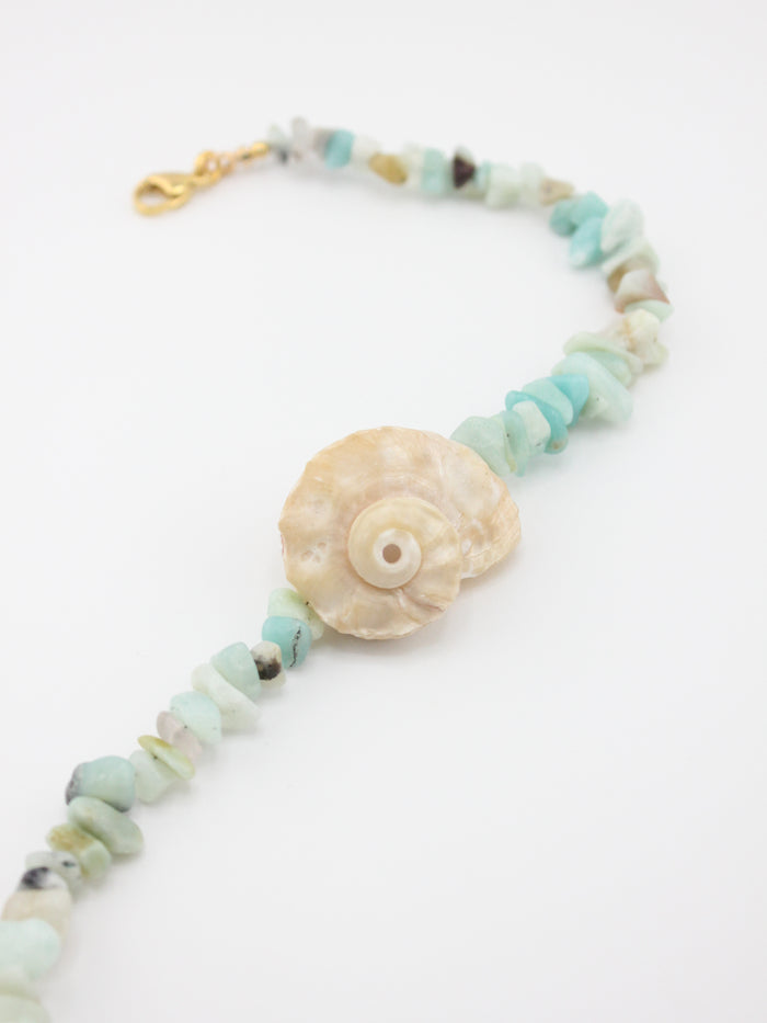 Shell Amazonite Necklace