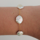 Flat Pearl Chain Bracelet