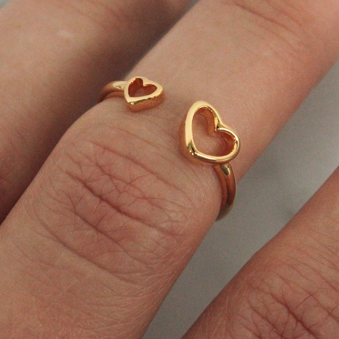 Double Heart Ring