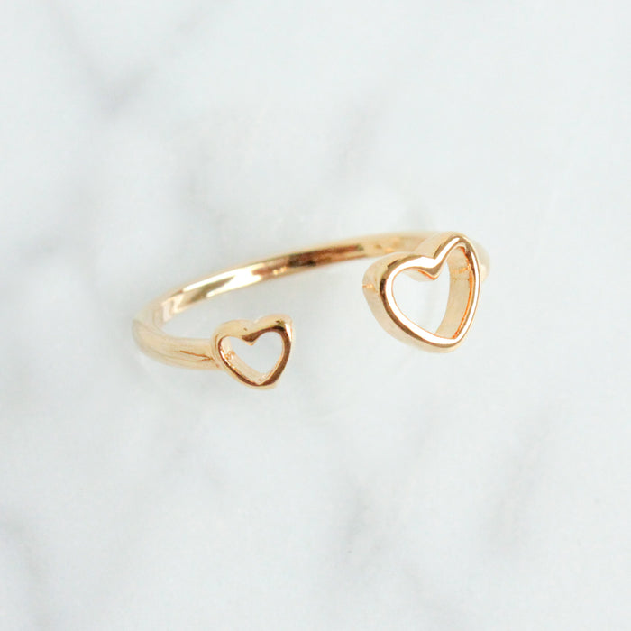 Double Heart Ring