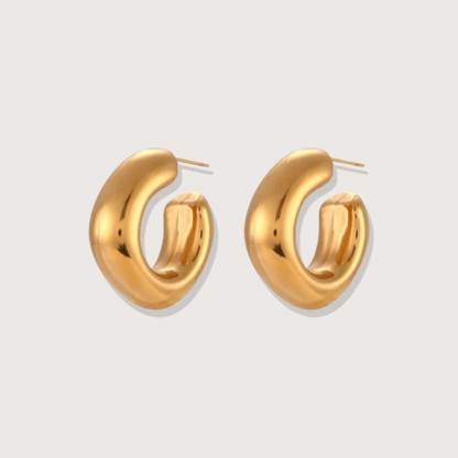 Abstract Wide Tube Hoops