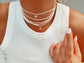 Pave Pearl Initial Choker