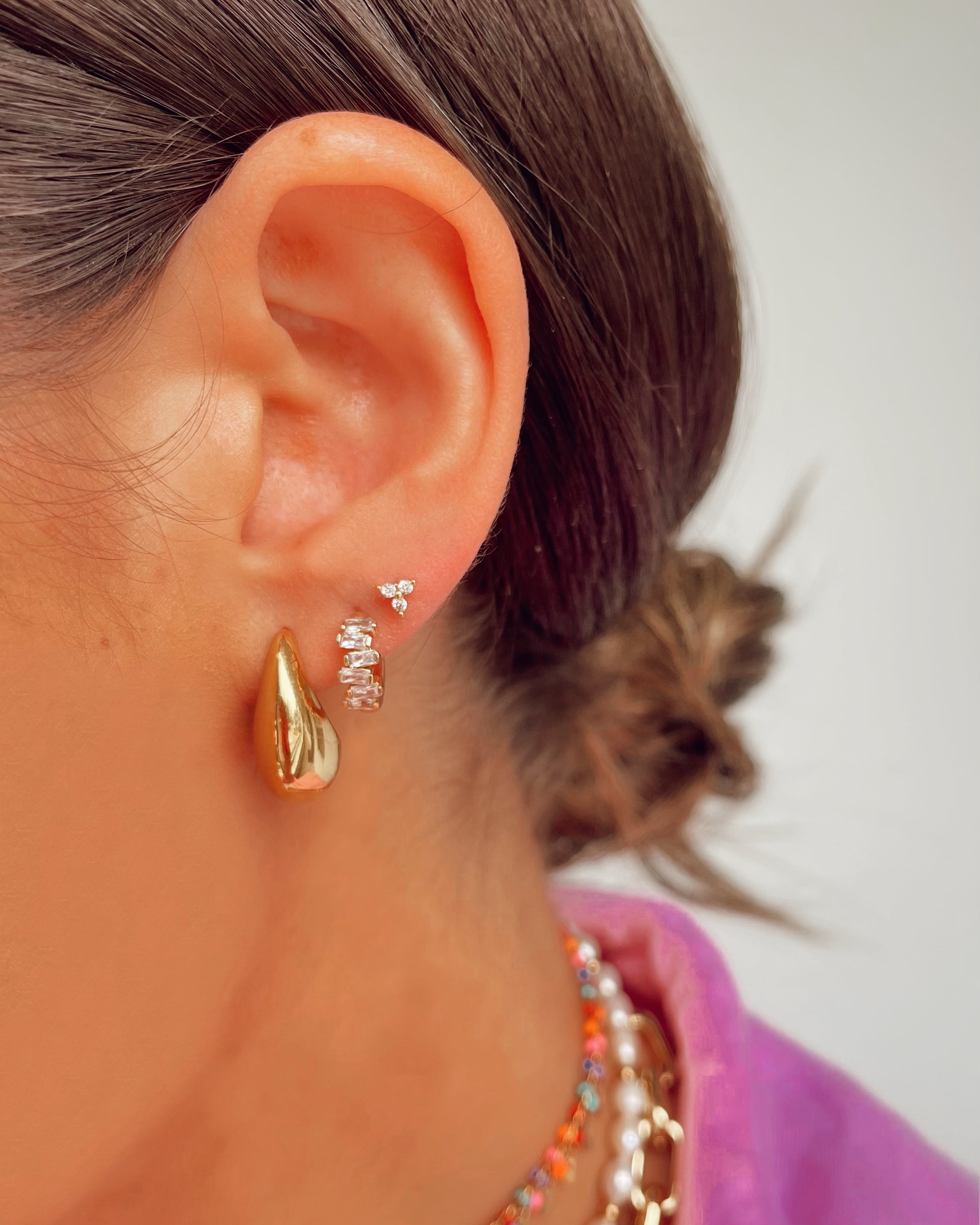 Teardrop Hoop Earrings | Handmade Jewelry | Cara O Sello Brand